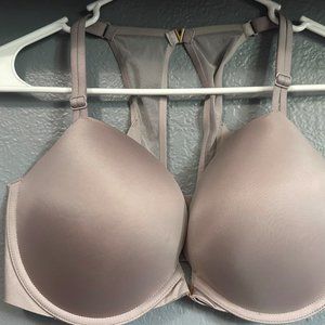 NWT Victoria's Secret Push-Up Racer back Bra Front Closure Blue, 36DD